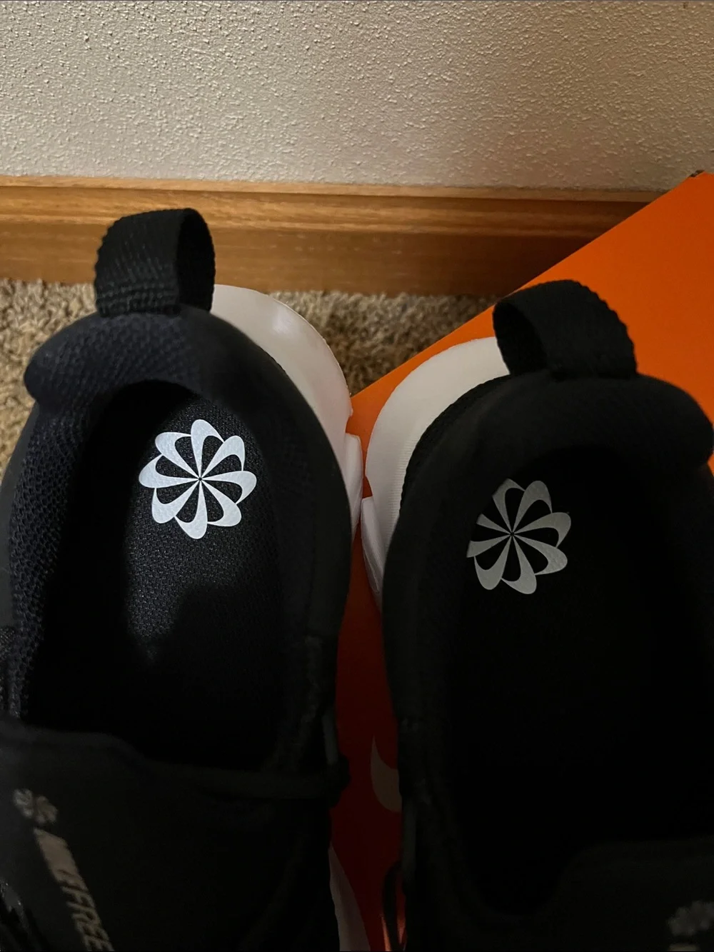 Nike Black and White Knit Training Sneakers